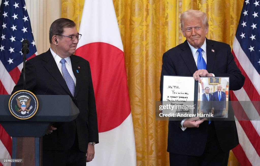 President Trump Hosts Japan's Prime Minister Shigeru Ishiba At The White House