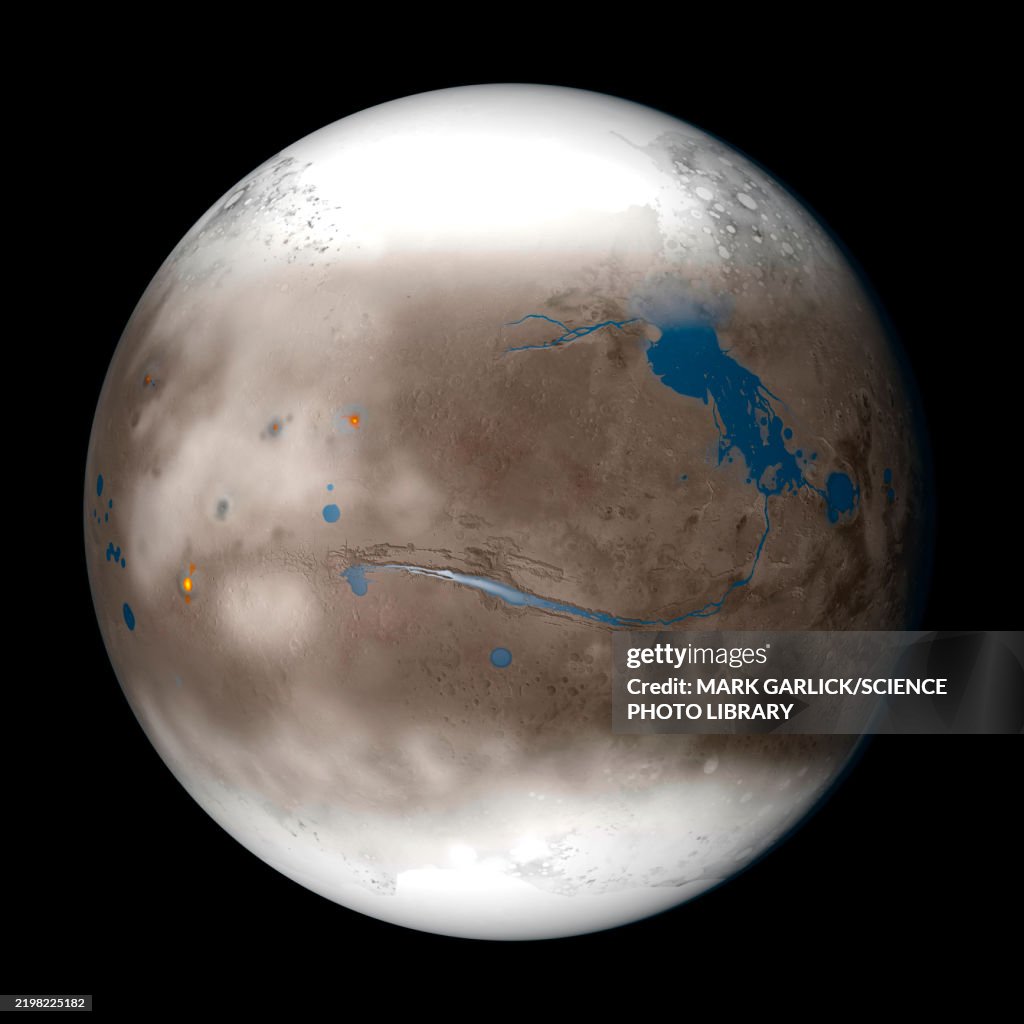 Artwork of Mars in Noachian Period