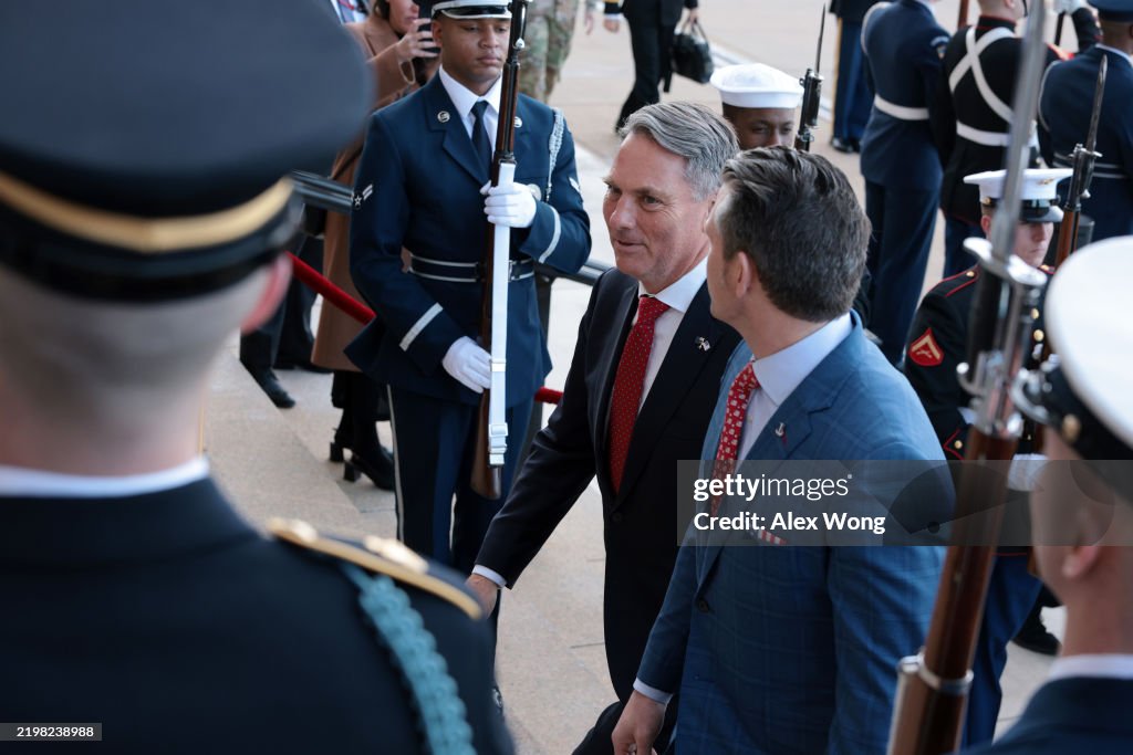 Defense Secretary Hegseth Welcomes Australian Leaders To The Pentagon