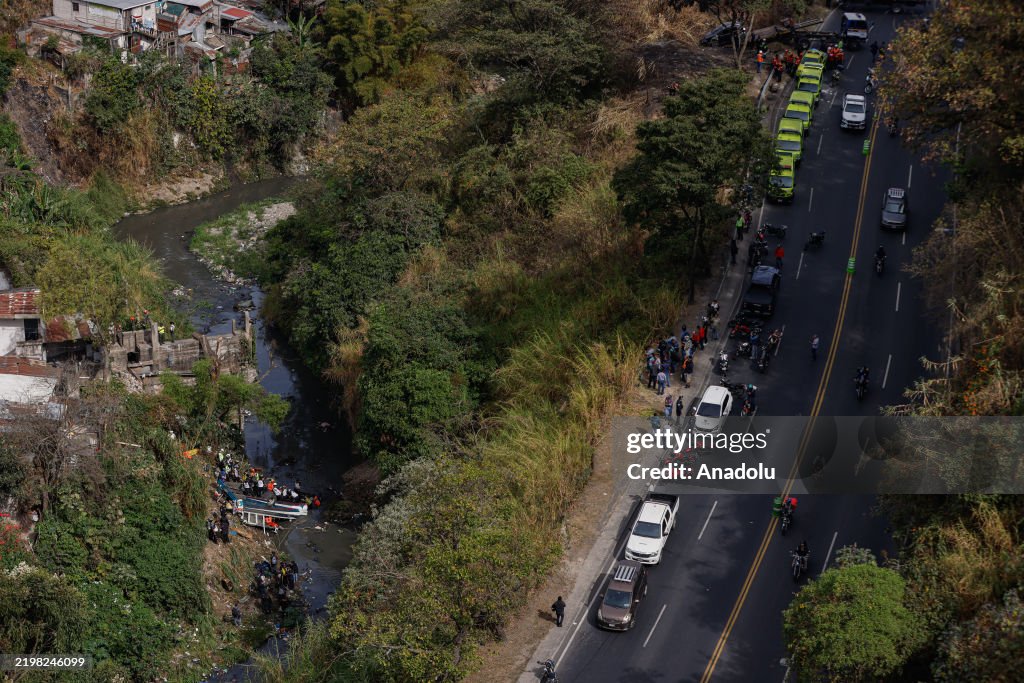 Bus plunged into ravine in Guatemala City, killing at least 50 people