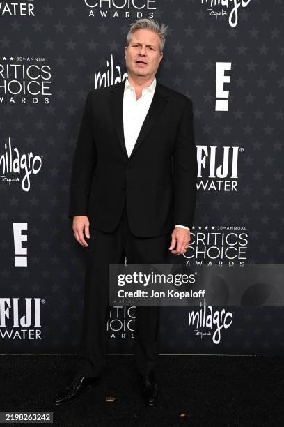Cale Boyter attends the 30th Annual Critics Choice Awards at Barker Hangar on February 07, 2025 in Santa Monica, California.