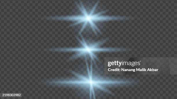 blue light set with transparent background - flashlight dark stock illustrations