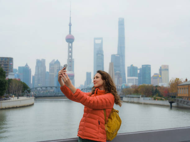 Capturing the Neon Pulse of Shanghai's Bund Waterfront 5 Selfie at Shanghai Bund