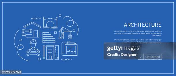 architecture related vector illustration. construction, design, floor plan, architect, constructor. - plumbing pipes illustration stock illustrations