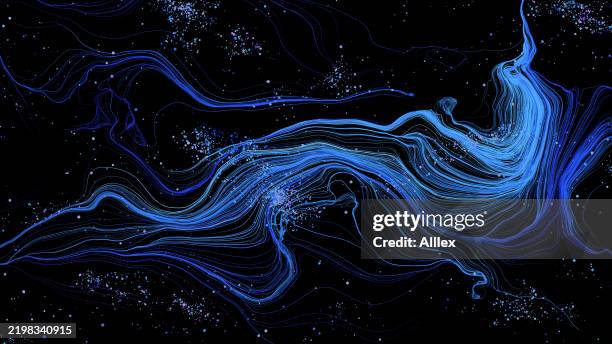 celestial streams: an ethereal dance of light and energy - glow sticks background stock illustrations