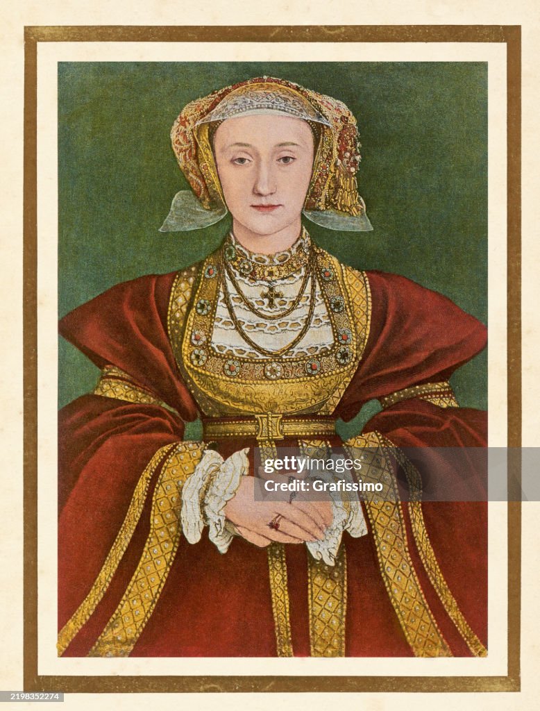 Portrait Anne of Cleves Queen of England by Hans Holbein the Younger 1539
