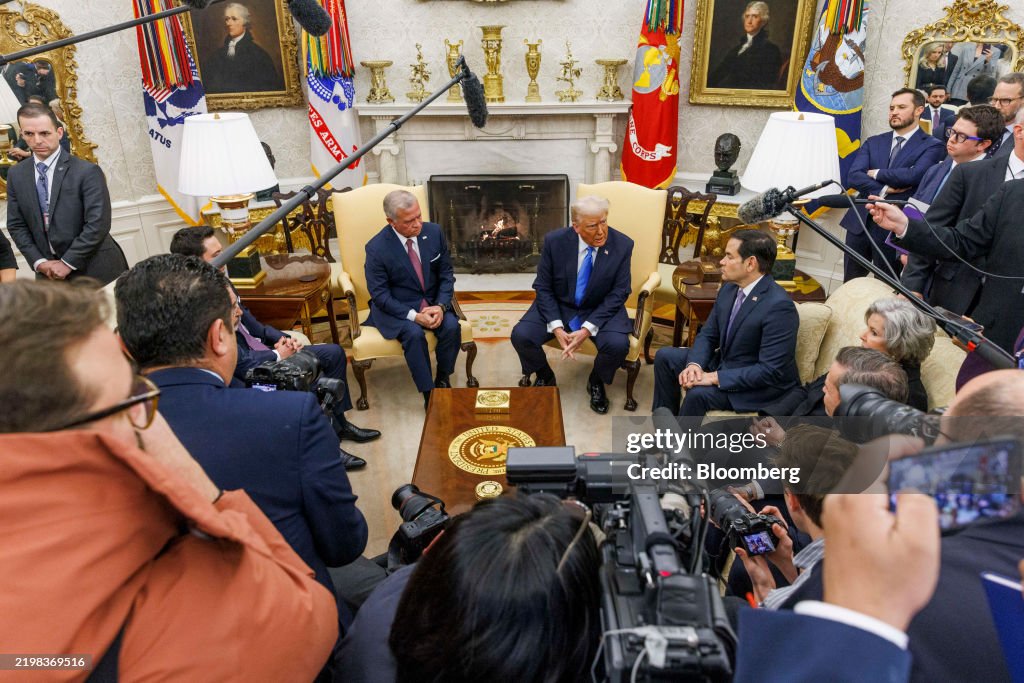 President Trump Meets With Jordan's King Abdullah