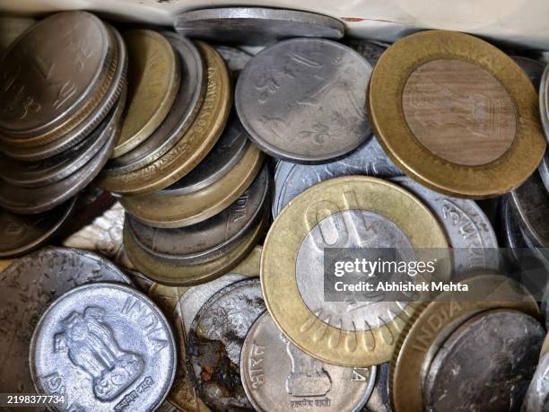 indian coins - indian rupee coin stock pictures, royalty-free photos & images