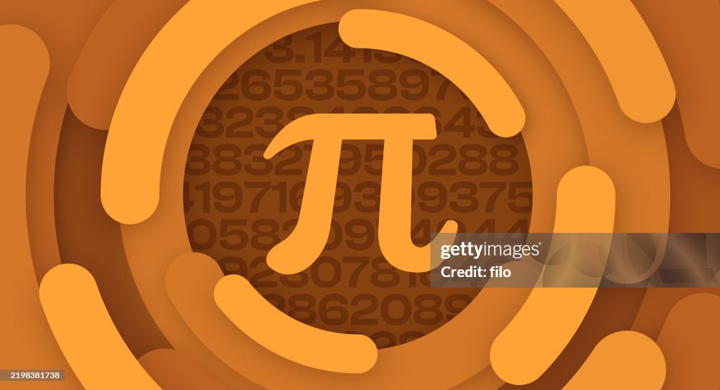 Pi Day Circle Swirl Background
