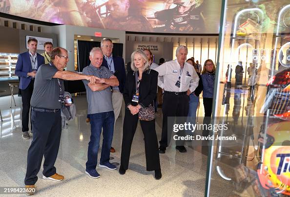 Autumn Rudd Hall of Fame inductee, Ricky Rudd, and his wife, Linda Rudd view his ...