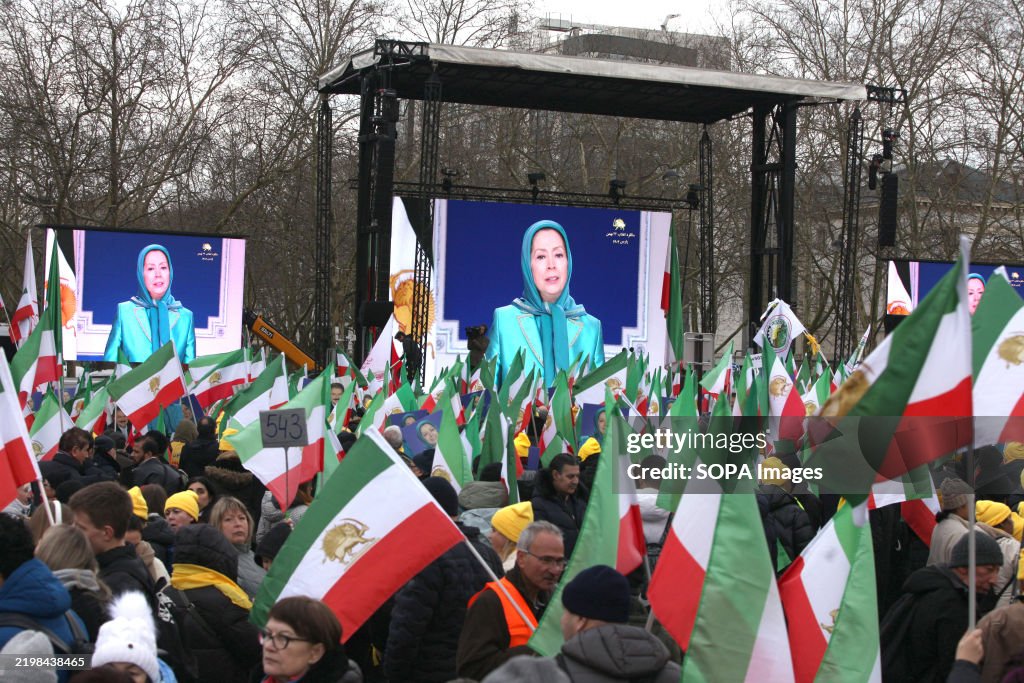 Maryam Rajavi, the president-elect of the NCrI, is seen...
