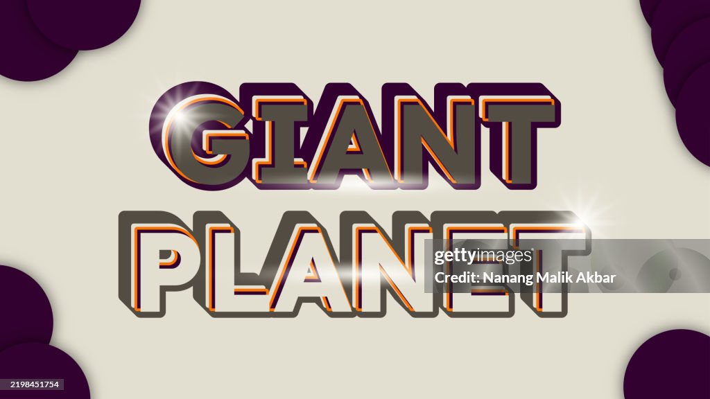 Pattern Planet Text Style Giant Planet Text Effect Alphabet 3d Design And Colorful Editable Text ...