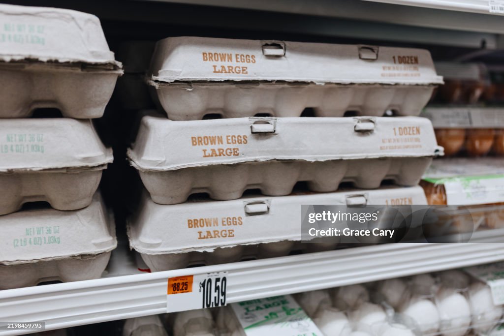 Eggs For Sale at Supermarket