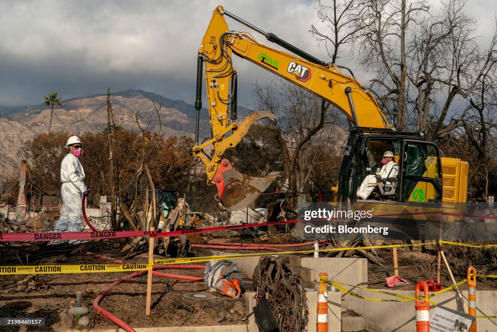 State And Federal Officials Begin Debris Removal After Los Angeles Fires