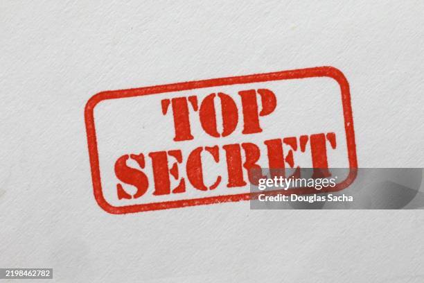 secret military intelligence labeled material - cia stock pictures, royalty-free photos & images