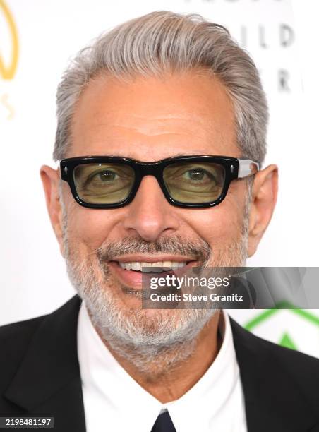 Jeff Goldblum arrives at the 2025 Producers Guild Awards at Fairmont Century Plaza on February 08, 2025 in Los Angeles, California.