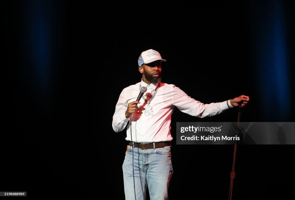 Comedy How Rude Rude Jude performs on stage during 50 Cent's Super Bold Comedy at ...