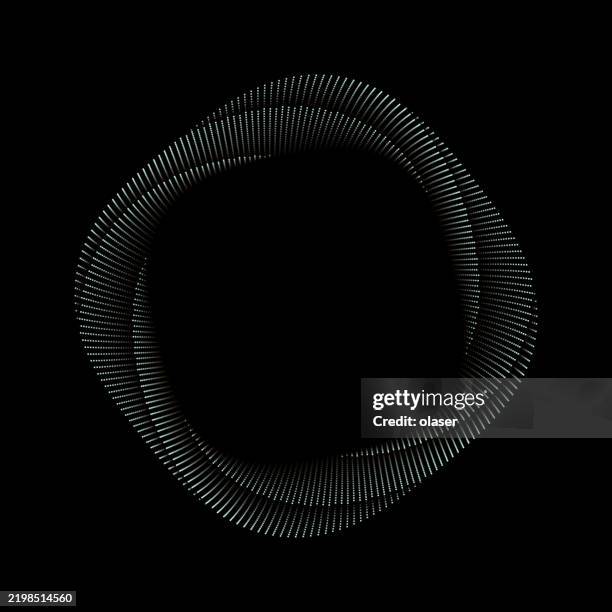 a mesmerizing loop formed by a myriad of dots, arranged in a flowing circular pattern against a deep black background, creating a striking visual effect. - light breaking through stock illustrations