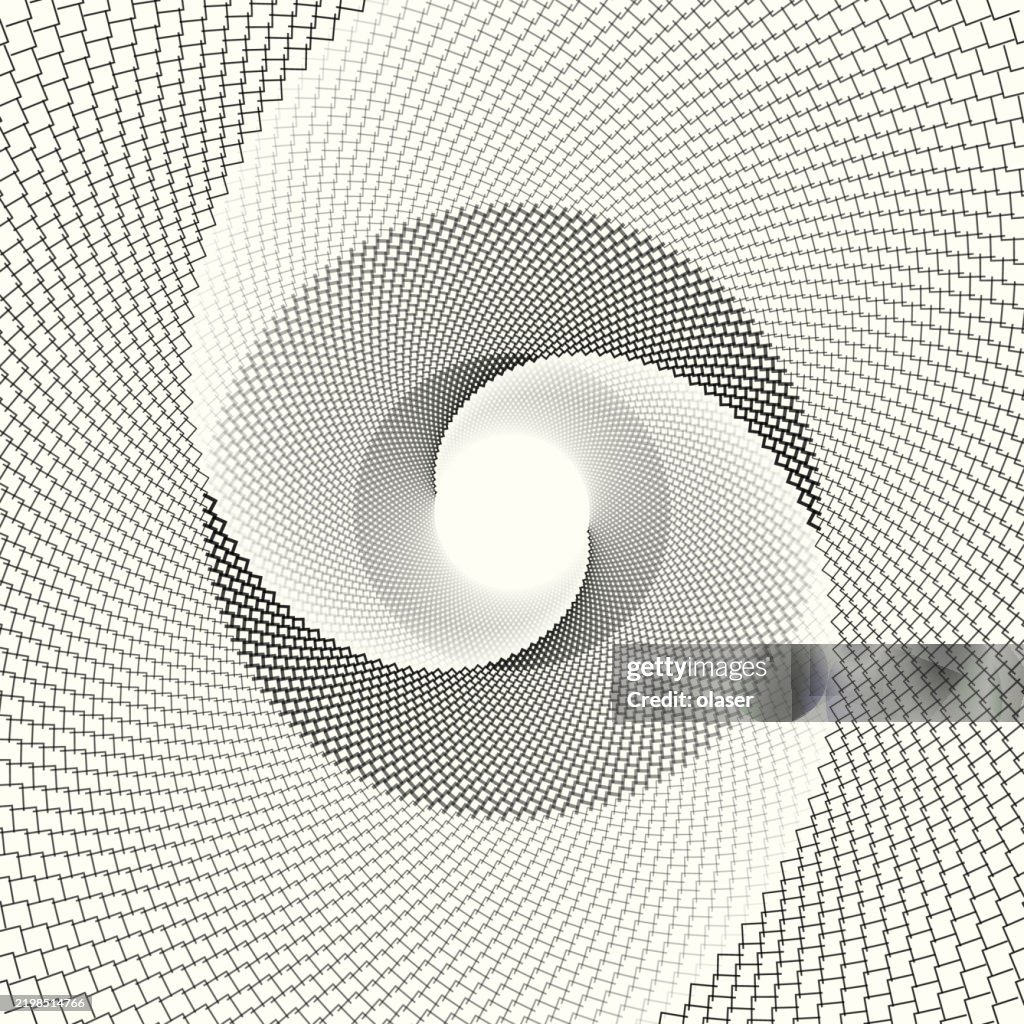 2xdoublewing Pattern Intricate Double Swirl Pattern Rotating Into Infinity High-Res Vector ...