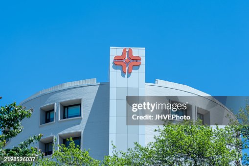 HCA Houston Healthcare logo on top of the building at HCA Houston Healthcare Medical Center on Hermann Dr in Houston, TX, USA HCA Houston Healthcare logo on top of the building at HCA Houston Healthcare Medical Center on Hermann Dr in Houston, TX, USA
