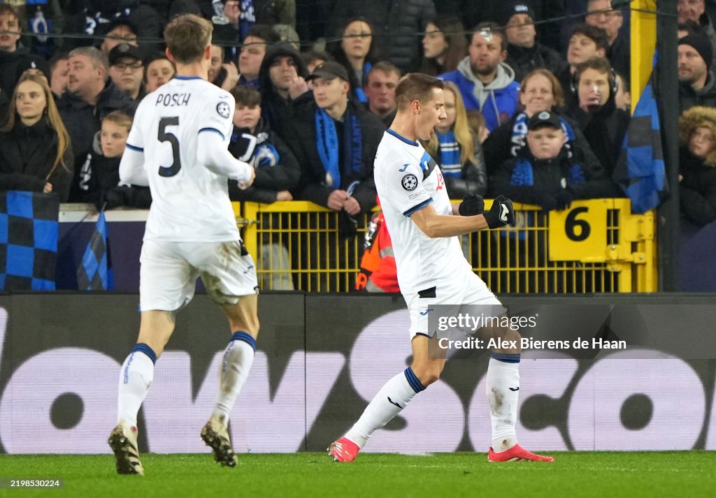 Club Brugge KV v Atalanta BC - UEFA Champions League 2024/25 League Knockout Play-off First Leg
