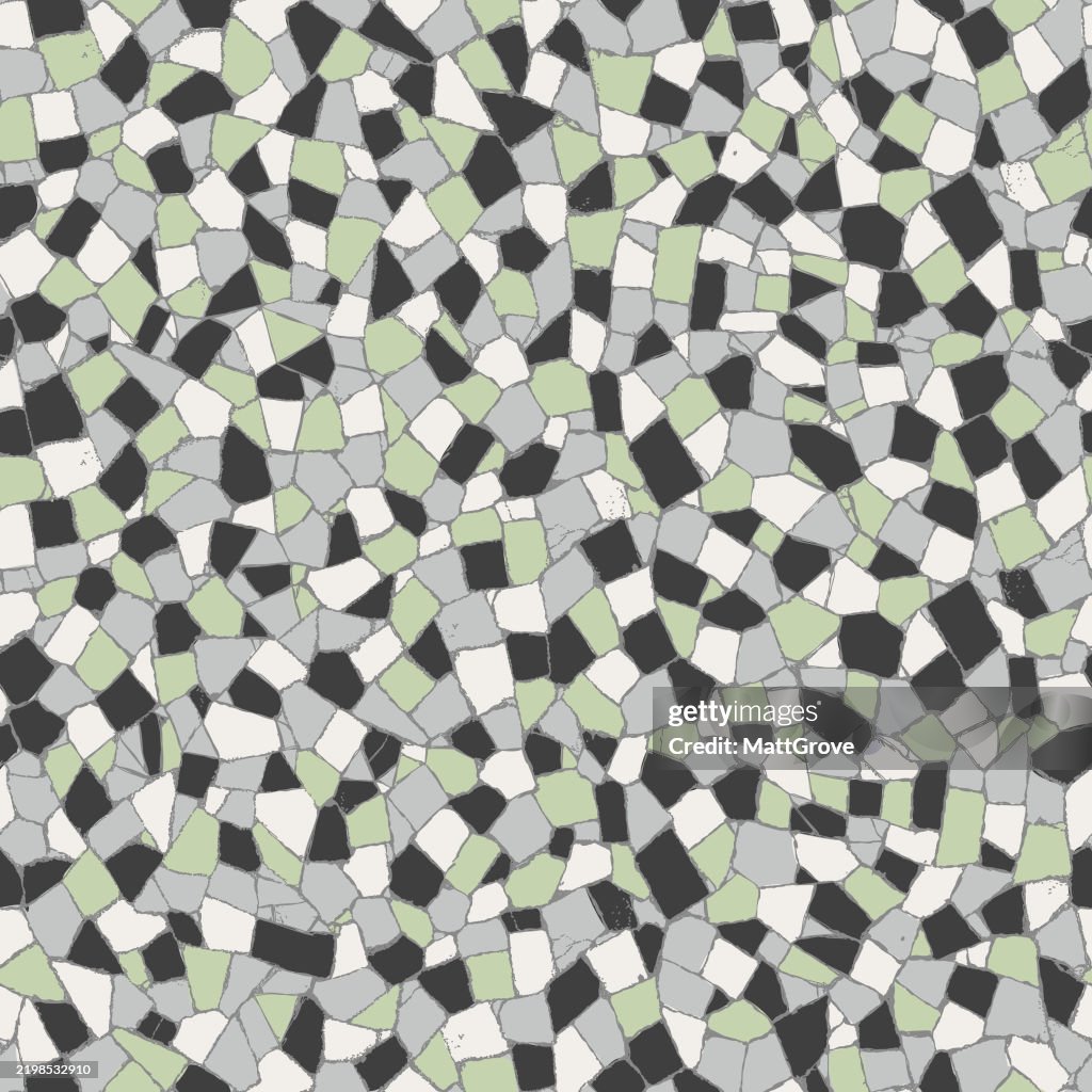 Random Shape Tiling Random Floor Tiles Mosaic Ceramic Wall High-Res Vector Graphic - Getty ...