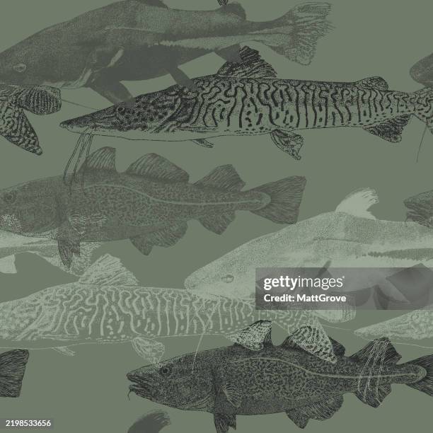 Repeating Pattern Based On Fish 1,920 Repeating Fish Pattern Stock Photos, High-Res Pictures, and ...