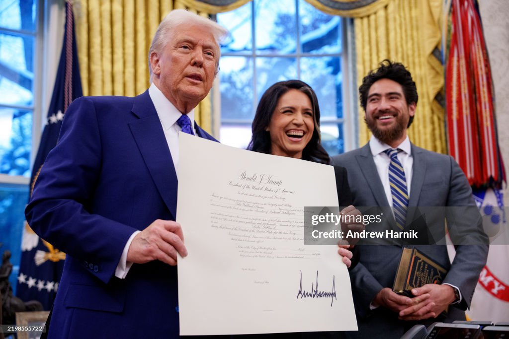 President Trump Swears In Tulsi Gabbard As Director Of National Intelligence