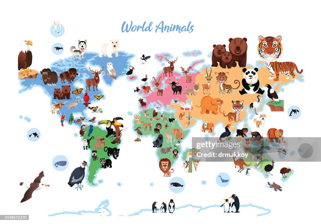 World Animals Map
