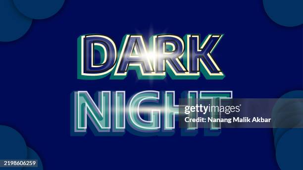 dark night text effect. alphabet 3d design and colorful editable text effect set. text can be changed in "graphic styles" panel. effect saved in "graphic styles". - computer keyboard dark stock illustrations