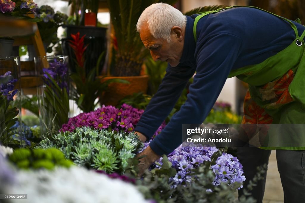 Flowers prepared for upcoming Valentine's Day