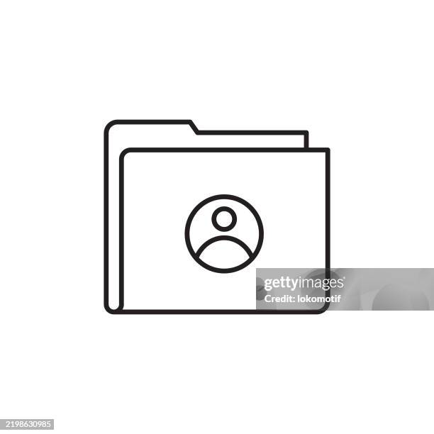 personal data line icon with editable stroke. the icon is suitable for web design, mobile apps, ui, ux, and gui design. - database search stock illustrations