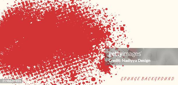 dirty grunge background of paint splatters. urban street art grunge texture. - red paint splash stock illustrations