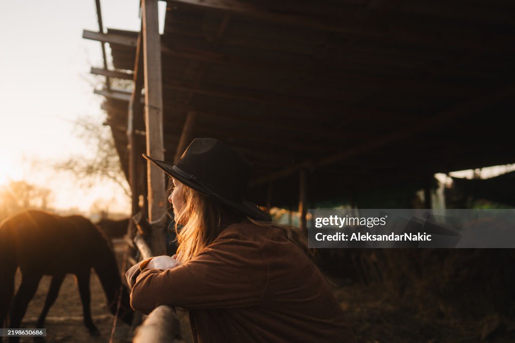 Portrait of a ranch girl