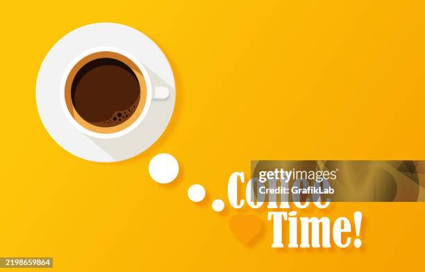 coffee time illustration - cappuccino stock illustrations
