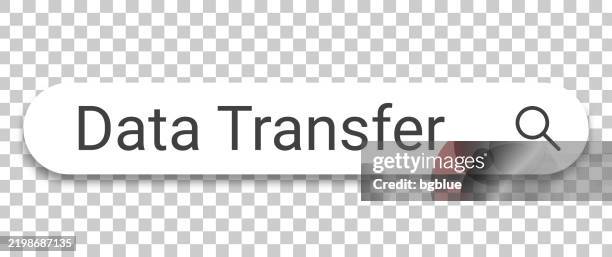 data transfer - search bar on transparent background - decal stock illustrations