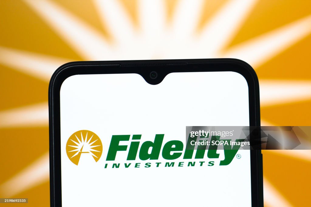 Fidelity Inve In this photo illustration, the Fidelity Investments logo is seen ...