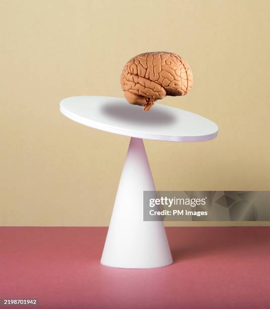 balancing brain - mental stability concept - hope probe stock pictures, royalty-free photos & images