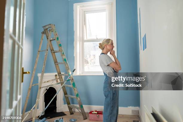 paint diy choices - girl power expressão inglesa imagens e fotografias de stock