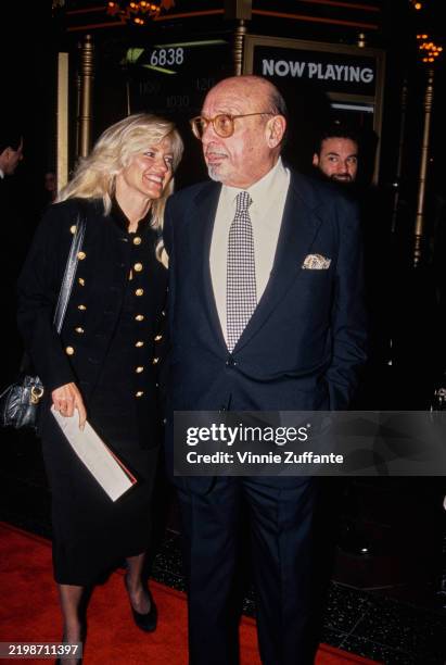 Turkish-American businessman and record executive Ahmet Ertegun attends the World Premiere of Emile Ardolino's 'Gypsy' at the El Capitan Theater in...