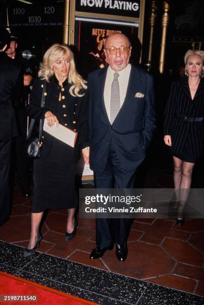 Turkish-American businessman and record executive Ahmet Ertegun attends the World Premiere of Emile Ardolino's 'Gypsy' at the El Capitan Theater in...