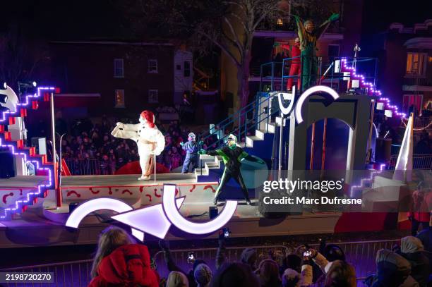 winter carnaval parade - winter carnival stock pictures, royalty-free photos & images