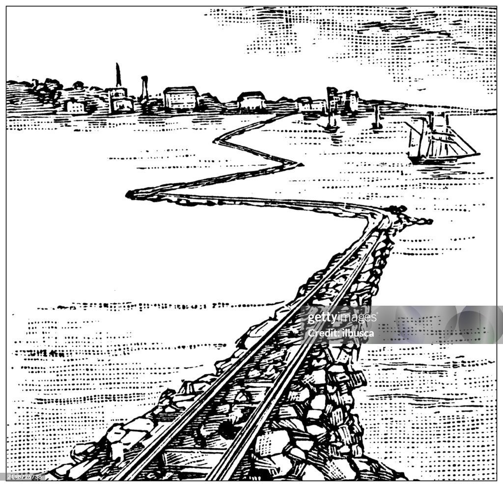 Eads Jetty, mouth of the Mississippi