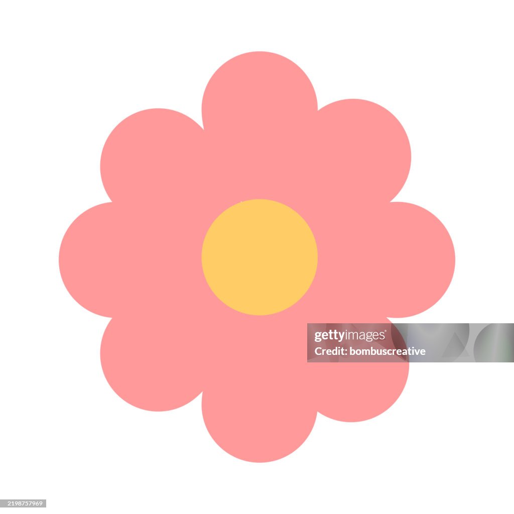 Einfache rosa Blume