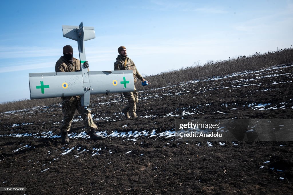 Drone operators of 3rd Assault Brigade at positions near the frontline in the direction of Borova