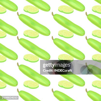 Bottle gourd seamless pattern Bottle gourd seamless pattern