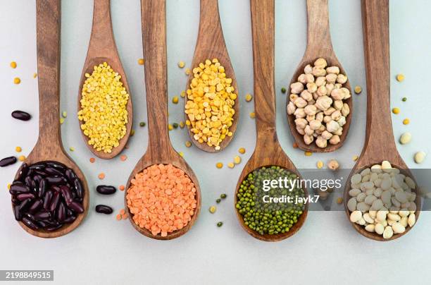 lentils and pulses - legume family stock pictures, royalty-free photos & images