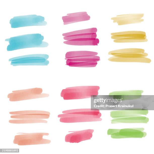 color hightlight. hand drawing - pennarello foto e immagini stock