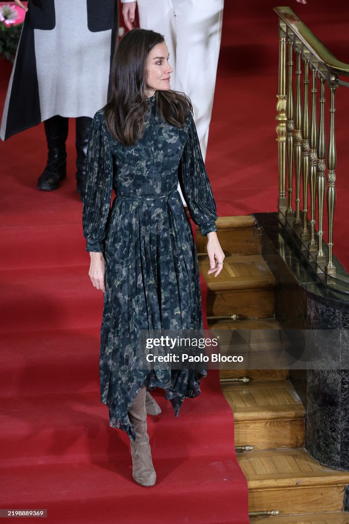 Queen Letizia Of Spain Presents The "Royal Academy Of Sciences Of Spain Foundation Awards For Young Female Scientific Talent"