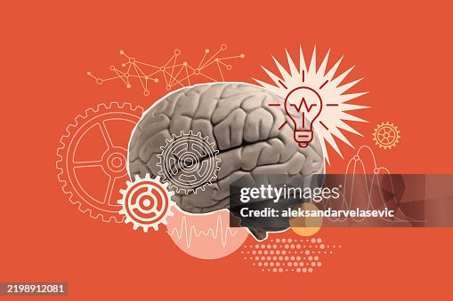 Thinking Mind Brain Power Concept Thinking Mind Brain Power Concept